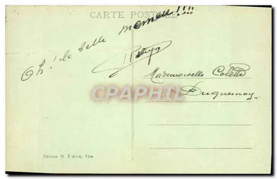 Nasza Normandia — Sceny — Mleczarka — Wydawnictwo H. Ermice, Vire, nr 33 — Rewers