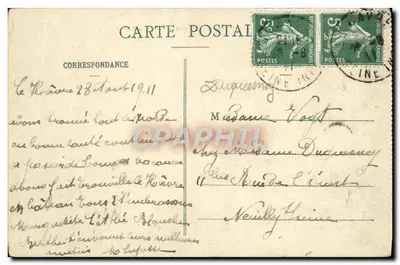 Le Havre — La nuova Entrata del Porto — C. V. - 2076 — Verso
