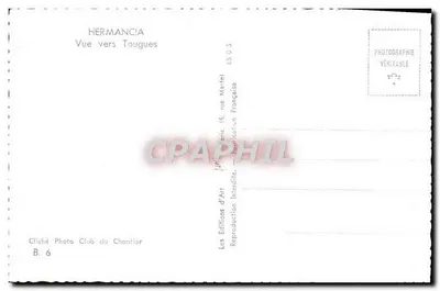 Widok ku Tougues — Hermancia — Wydawnictwo Chantier — Rewers