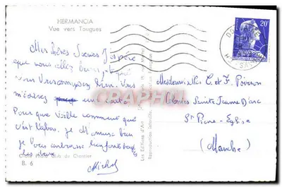 Widok ku Tougues — Hermancia — Wydawnictwo Sztuki Chantier — Rewers