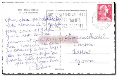 Mały golf — Riva-Bella — Réal-Photo (n°1563) — Rewers