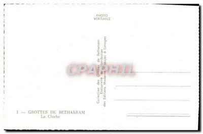 Jaskinie w Betharram — La Cloche — Wydawnictwo Modernes Betharram — Rewers