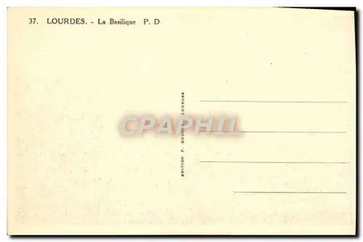 Lourdes — Bazylika — Wydawnictwo F. Bouchillou — Rewers