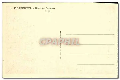 Pierrefitte - Route de Cauterets — Editie P. Doucet Lourdes — Achterkant