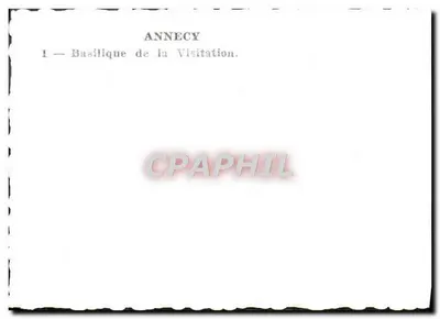Annecy — Bazylika Wizytacji — Rewers