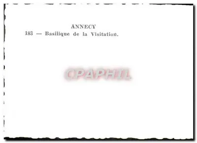 Annecy — Basílica de la Visitación — 183 — Reverso