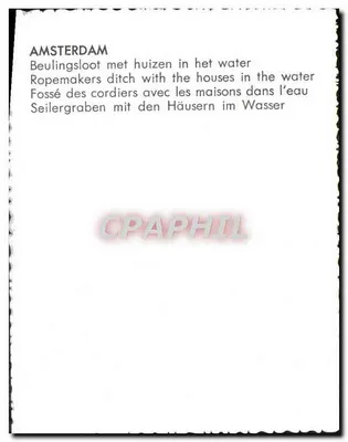 Amsterdam — Beulingsloot con las casas en el agua — Reverso