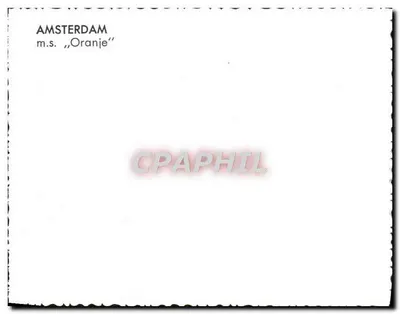 Amsterdam — m.s. 'Oranje' — Rückseite