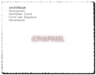 Amsterdã — Herengracht — Verso