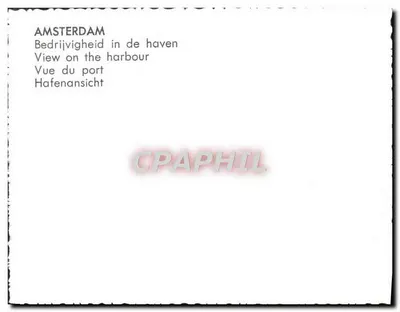 Amsterdam — Vista do porto — Verso