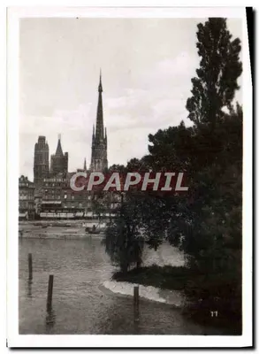 Cathédrale de Rouen — vue depuis la Seine — 11