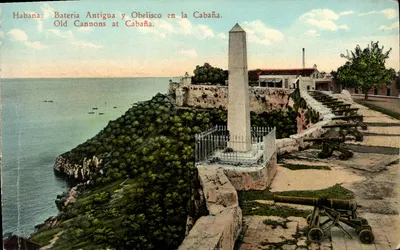 Havana: Batería Antigua e Obelisco na Cabaña — Publicado por C. Jordi, Havana