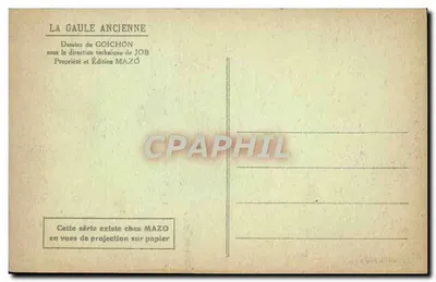 Stara Galla — mapa fizyczna — rysunki Goichona, kierownictwo techniczne Joba, wydawnictwo Mazo — Rewers