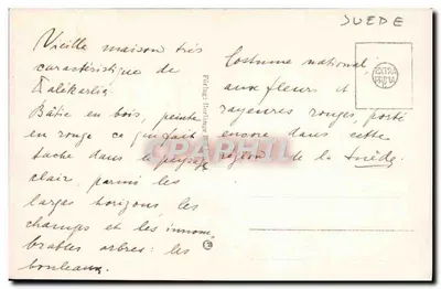 Dalarne — Stara drewniana domowa — Fotografi 6507 — Rewers