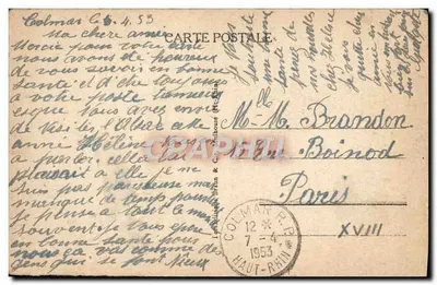 Alsace — Ninho de corujas — Editor: Étouil — Verso
