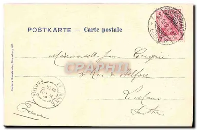 Strasbourg — Katedra, Astronomiczny Zegar — Wydawca: F. Künzler, Strasbourg — Rewers