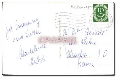 Schloß Neuschwanstein i Hohenschwangau — Photo-Verlag H. Krieger, Oberammergau, n°821 — Rewers