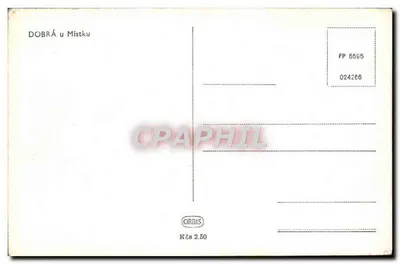 Dobrá u Místku — vista da rua — editor ORBIS, n° de série FP 5595 — Verso