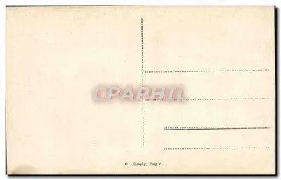 Lato letnie Rabenstein — widok z zamku na wzgórzu — G.J.P. — Rewers