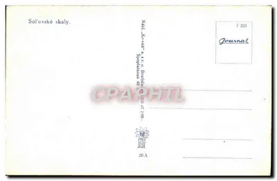 Súľovské skaly — krajobraz skał — wydawca NÁKL. „Křiváč“ a. s. t. o. Bratislava, n° 26 A — Rewers