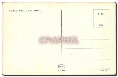 Stříbro - Ulica Dr. E. Beneše — ORBIS, nr R 177 — Rewers
