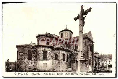 Volvic - Abside da Igreja no Estilo Romano Auvergnat (século XI)