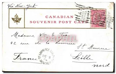 Place Jacques Cartier — Jour de marché — éditeur Warwick Bros. Publishers, Toronto, n° 557 — Verso