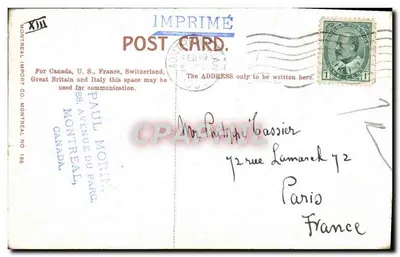 Montreal — Big John and Party Shooting Lachine Rapids — Montreal Import Co. No 166 — Rewers