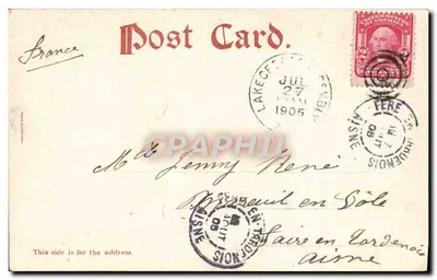Anthony's Nose, Pokaz widoku z profilu — Witać z jeziora George, N.Y. — Robson & Adee, Wydawcy, Saratoga Springs, N.Y. N°256 — Rewers