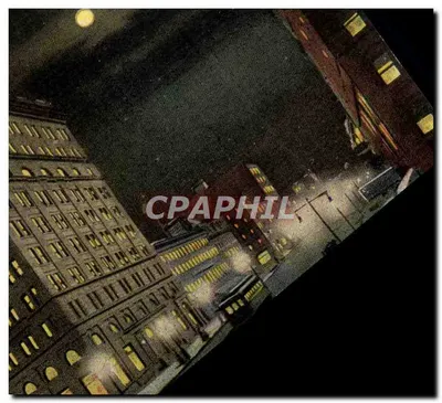 Vista noturna da cidade — editor Wm. Jurb Co., N.Y. — n° A-15340