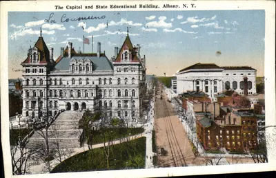 O Capitole e o prédio educacional estadual, Albany, N.Y. — La Courmuno, n° 220921
