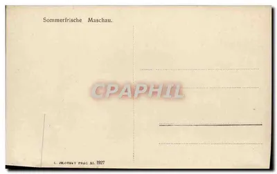 Maschau — widok panoramiczny — L. Jihlovský, Praga, n° XI — Rewers