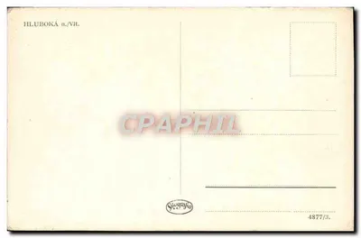 Zamek w Hluboká-sur-Vltava — widok panoramiczny — wydawca Siwografia, nr 4877/3 — Rewers