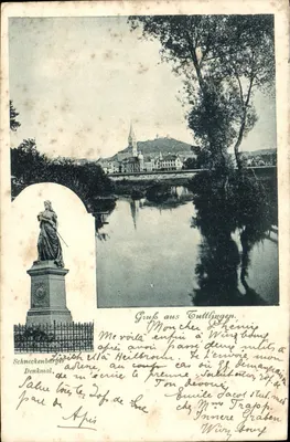 Monumento Schneckenburger — vista de Heilbronn — editor não identificado