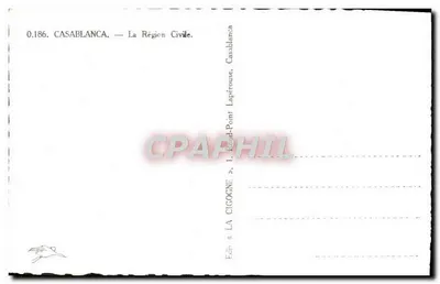 Casablanca — Obszar Cywilny — Wydawnictwo Casablanca, Casablanca — Rewers