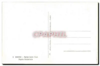 Issoire — Igreja de São Paulo — Fachaça Ocidental — CPAPHIL - Paris — Verso