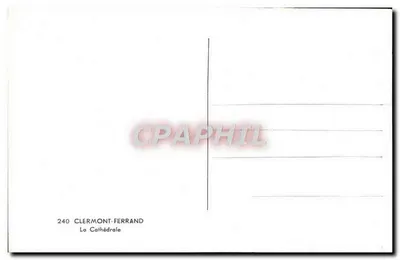 Clermont-Ferrand — A Catedral — G.d.O. — Verso