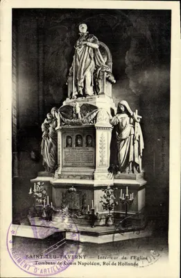 Saint-Leu-Taverny — Interior da Igreja. Túmulo de Luís Napoléon, Rei da Holanda