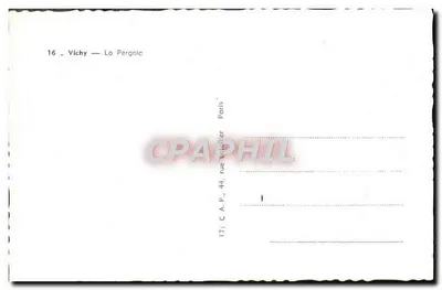 Vichy — La Pergola — C.A.P. Paris — Rewers