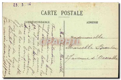 Vitry-le-François - A Marne e o Ponte — E. Legeret, foto-editora — Verso