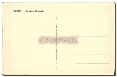 Vichy — Fonte Chomel — G. d'O, editore — Verso