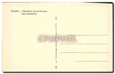 Vichy — Pawiłon Źródła Célestins — G.d'O. — Rewers