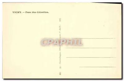 Vichy — Parque dos Célestins — Goutefangeus — Verso