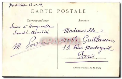 Provins (S.-et-M.) — Caveau dello Spirito Santo — Edizione Artistica C. M. — Verso