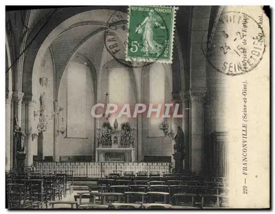 Interior da Igreja — Franconville (Seine-et-Oise) — Fot. N° 229