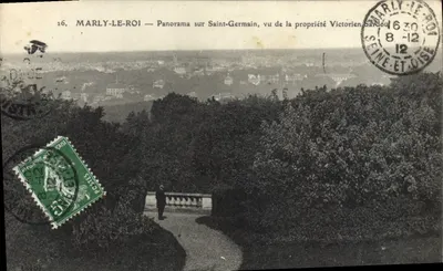 Marly-le-Roi — Panorama sobre Saint-Germain, visto da propriedade de Victorien Sardou — editor não identificado, n° 26
