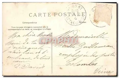 Domont — Castelo da Prieuré — E. L. D. — Verso