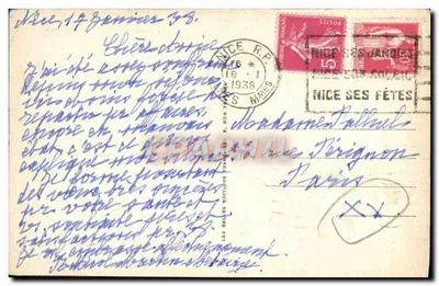Nice. Promenada Anglika i kasyno — Bef 12987, wydawca Cap — Rewers