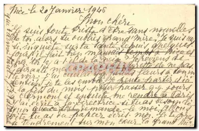 Uitzicht op Nizza — uitgever Munier — Achterkant