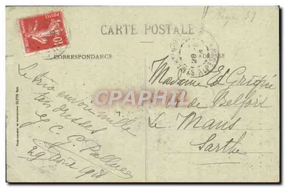 St-MARTIN-VÉSUBIE (A.-M.) - A Virgem (alt. 1904 m.) - Excursão à Virgem - Edições Gilletta — Verso